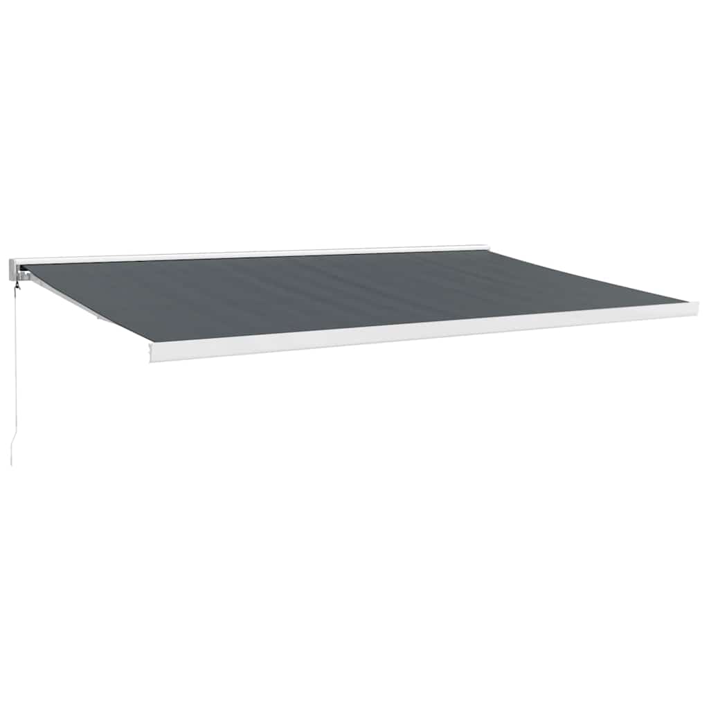 Tenda da Sole Retrattile Antracite 5x3 m in Tessuto e Alluminio | homemem39