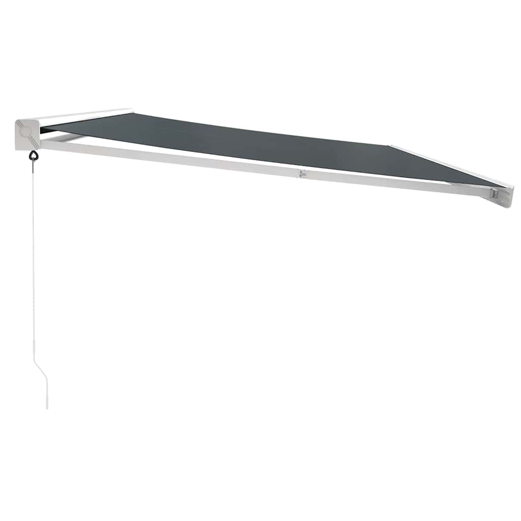 Tenda da Sole Retrattile Antracite 5x3 m in Tessuto e Alluminio | homemem39