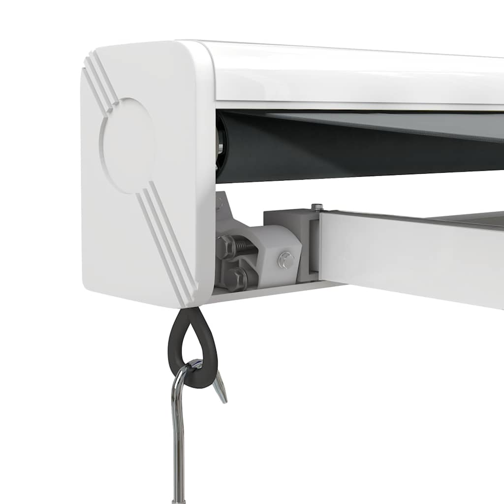 Tenda da Sole Retrattile Antracite 5x3 m in Tessuto e Alluminio | homemem39