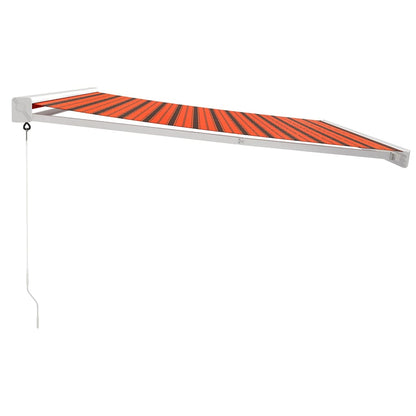 Tenda Sole Retrattile Arancione Marrone 4x3m Tessuto Alluminio | homemem39