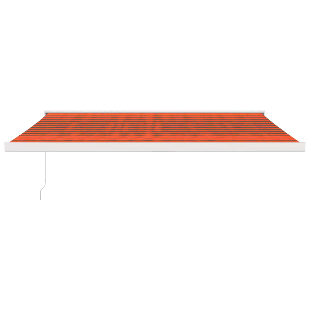 Tenda Retrattile Arancione Marrone 4,5x3 m Tessuto e Alluminio | homemem39