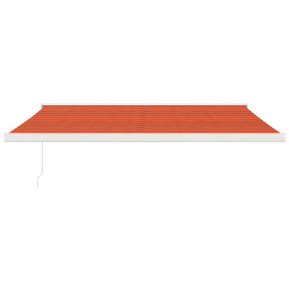Tenda Retrattile Arancione Marrone 4,5x3 m Tessuto e Alluminio | homemem39