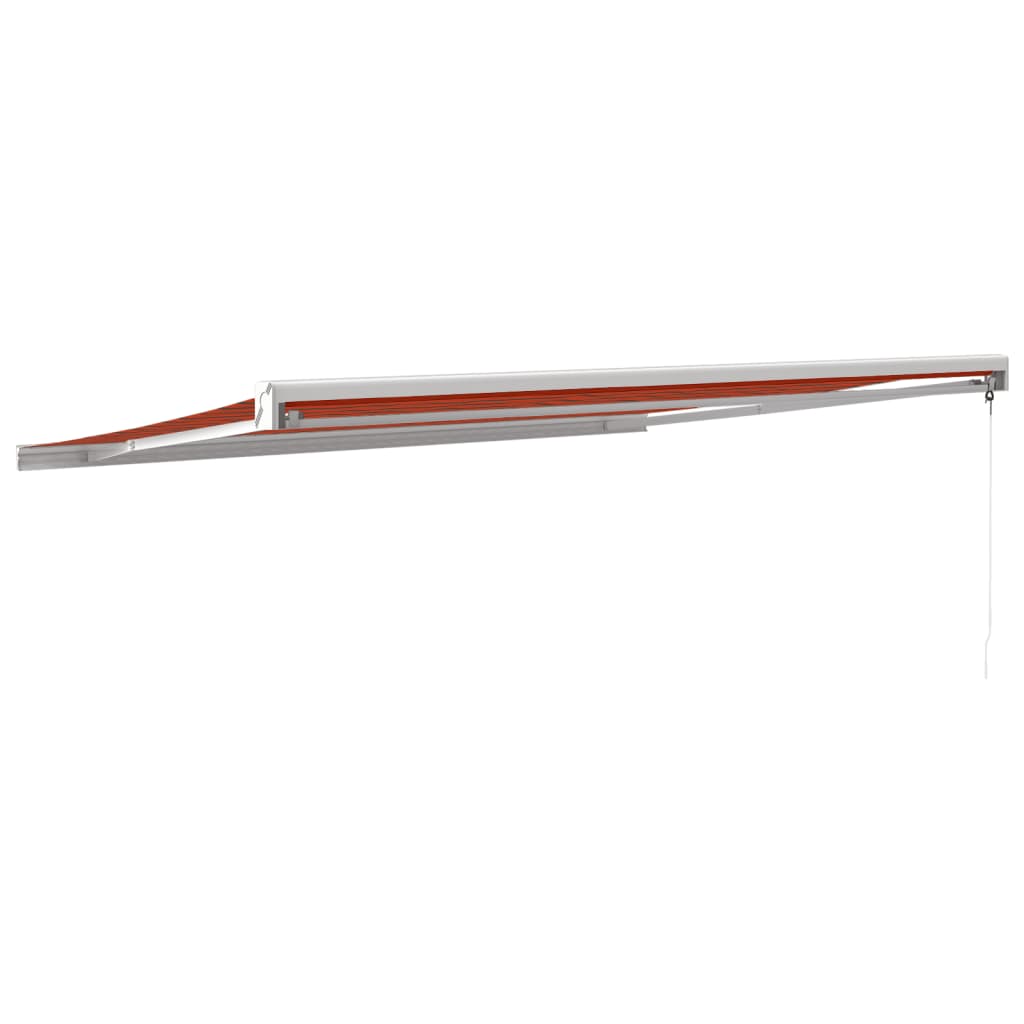 Tenda Retrattile Arancione Marrone 4,5x3 m Tessuto e Alluminio | homemem39