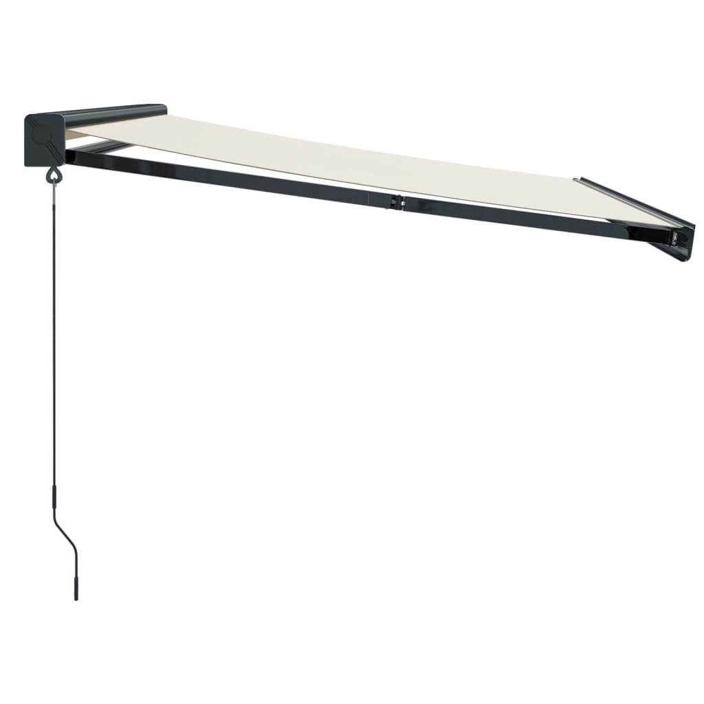 Tenda da Sole Retrattile Crema 3,5x2,5 m in Tessuto e Alluminio | homemem39