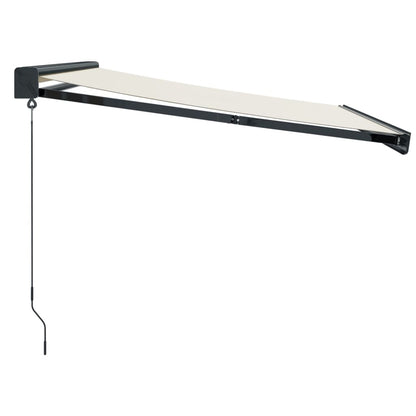 Tenda da Sole Retrattile Crema 3,5x2,5 m in Tessuto e Alluminio | homemem39