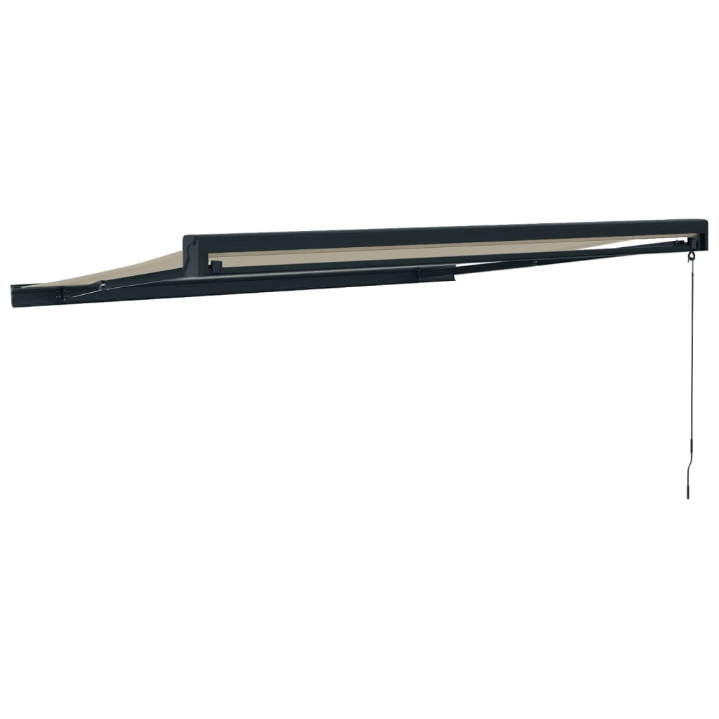 Tenda da Sole Retrattile Crema 3,5x2,5 m in Tessuto e Alluminio | homemem39