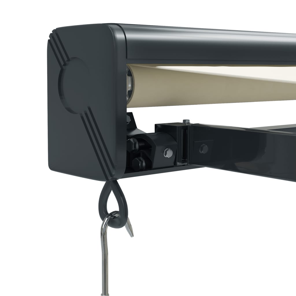 Tenda da Sole Retrattile Crema 3,5x2,5 m in Tessuto e Alluminio | homemem39