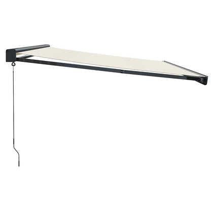Tenda da Sole Retrattile Crema 4,5x3 m in Tessuto e Alluminio | homemem39