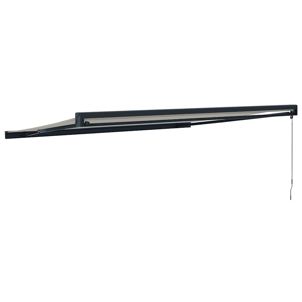 Tenda da Sole Retrattile Crema 4,5x3 m in Tessuto e Alluminio | homemem39