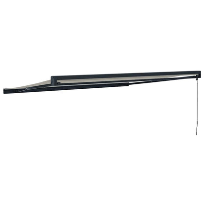 Tenda da Sole Retrattile Crema 4,5x3 m in Tessuto e Alluminio | homemem39