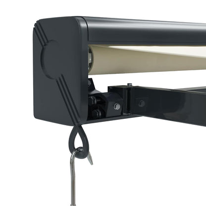 Tenda da Sole Retrattile Crema 4,5x3 m in Tessuto e Alluminio | homemem39