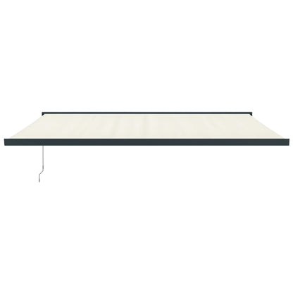 Tenda da Sole Retrattile Crema 5x3 m in Tessuto e Alluminio | homemem39
