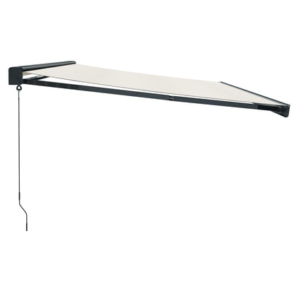 Tenda da Sole Retrattile Crema 5x3 m in Tessuto e Alluminio | homemem39