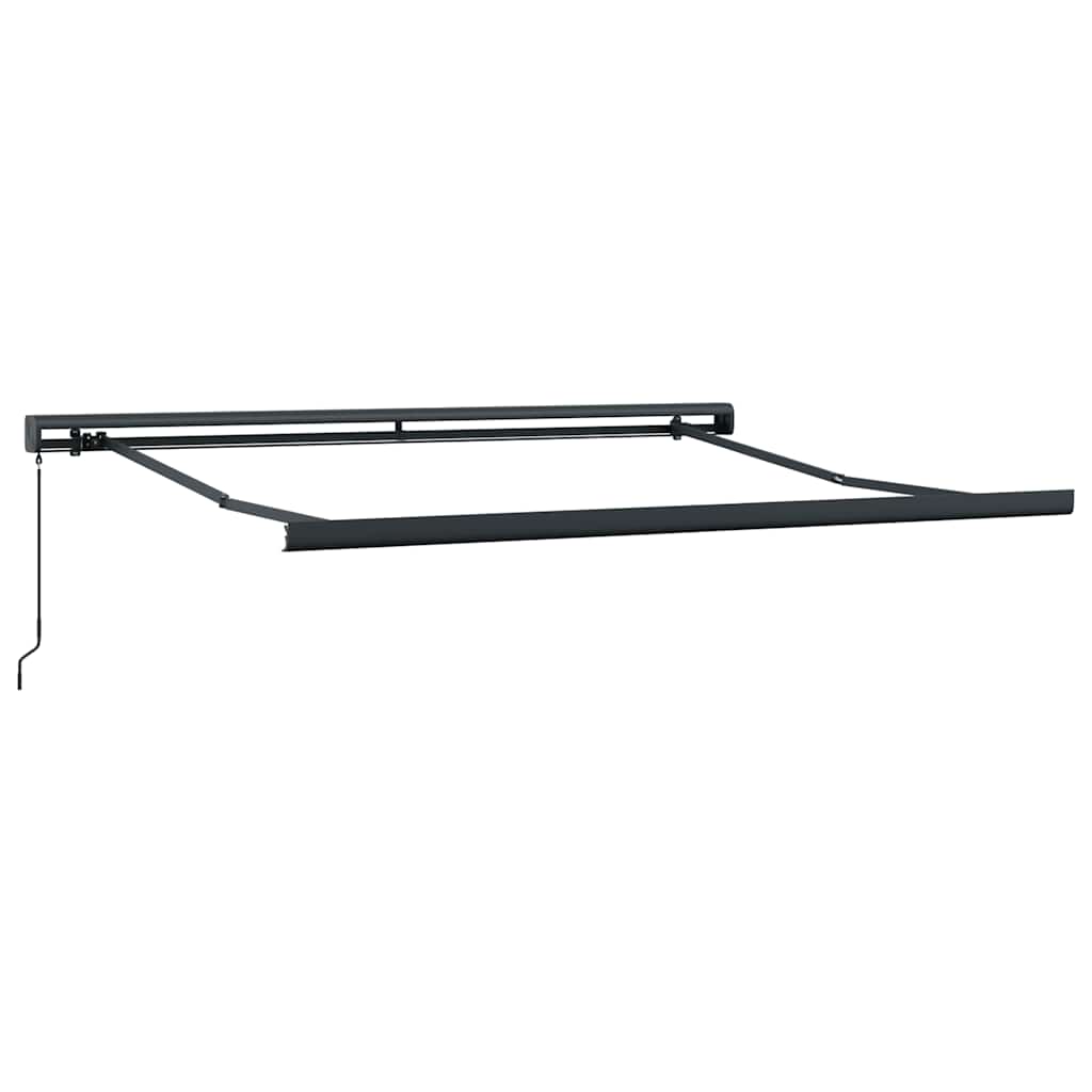Tenda Retrattile Gialla e Bianca 3,5x2,5 m Tessuto e Alluminio