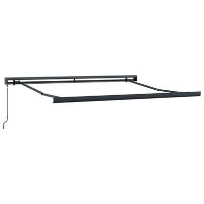 Tenda Retrattile Gialla e Bianca 3,5x2,5 m Tessuto e Alluminio