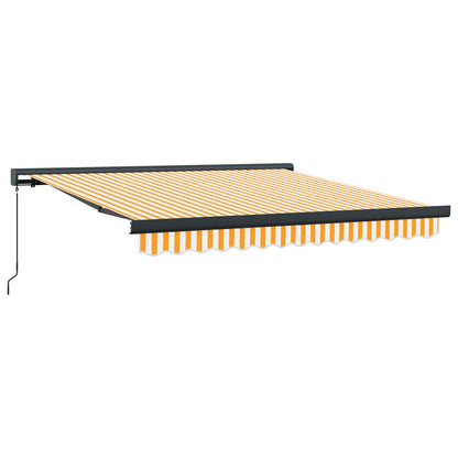 | Tenda retrattile | Blu e Bianco con Struttura Bianca 3,5 x 2,5 m