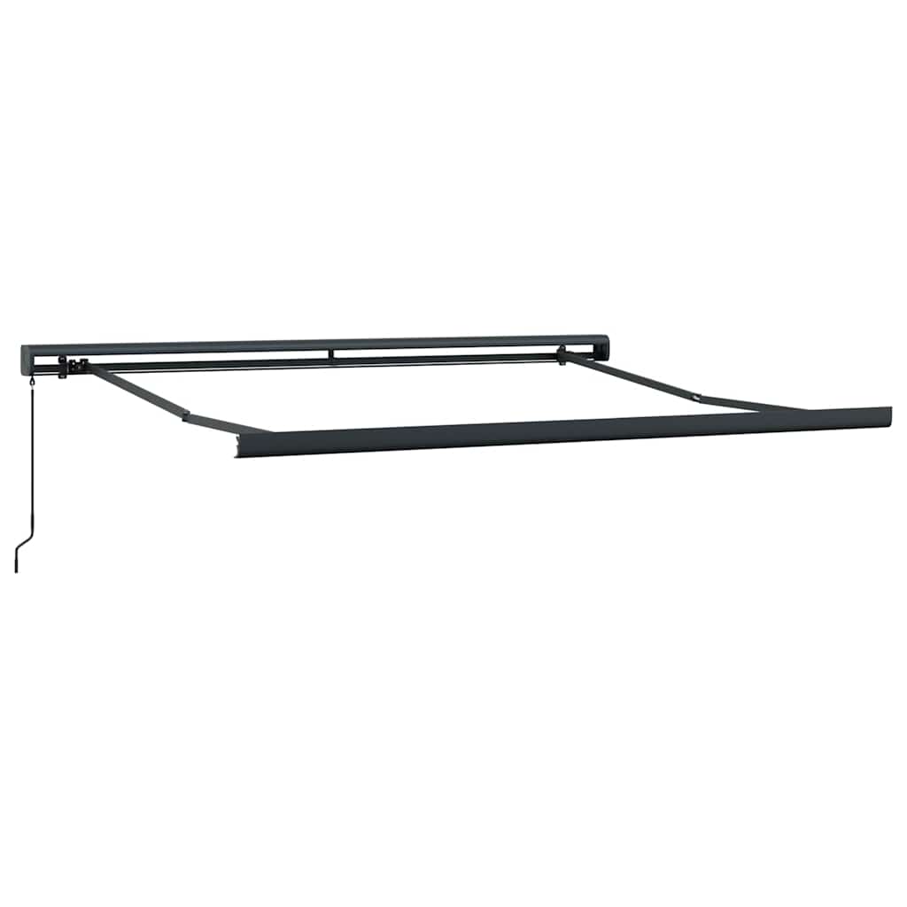 Tenda Retrattile Arancione e Marrone 3x2,5m Tessuto e Alluminio