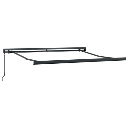 Tenda Retrattile Arancione Marrone 3,5x2,5m Tessuto e Alluminio
