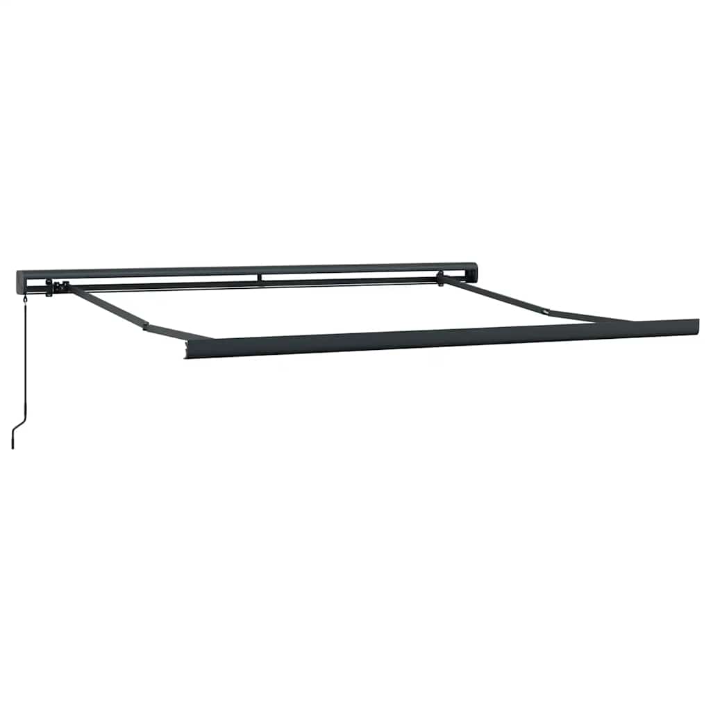 Tenda Retrattile Arancione Marrone 3,5x2,5m Tessuto e Alluminio
