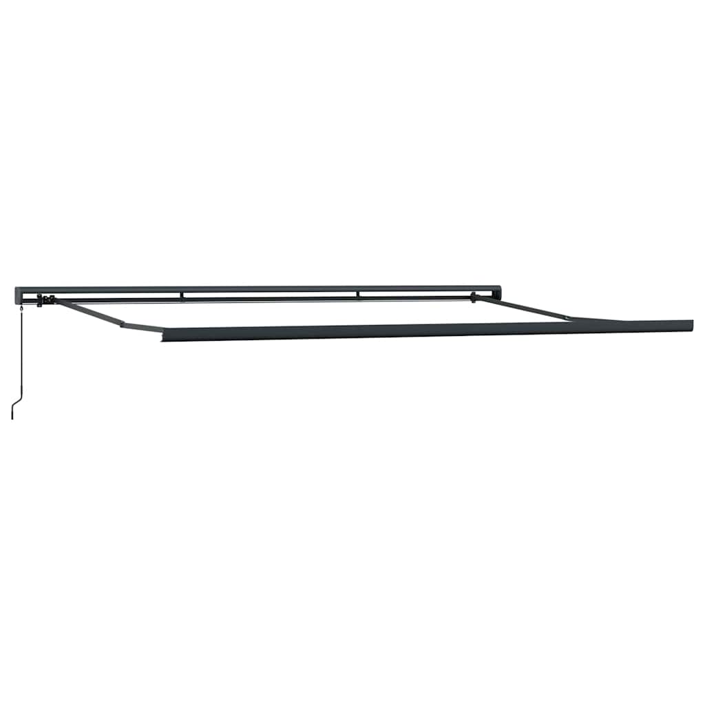 Tenda Retrattile Arancione Marrone 4,5x3 m Tessuto e Alluminio