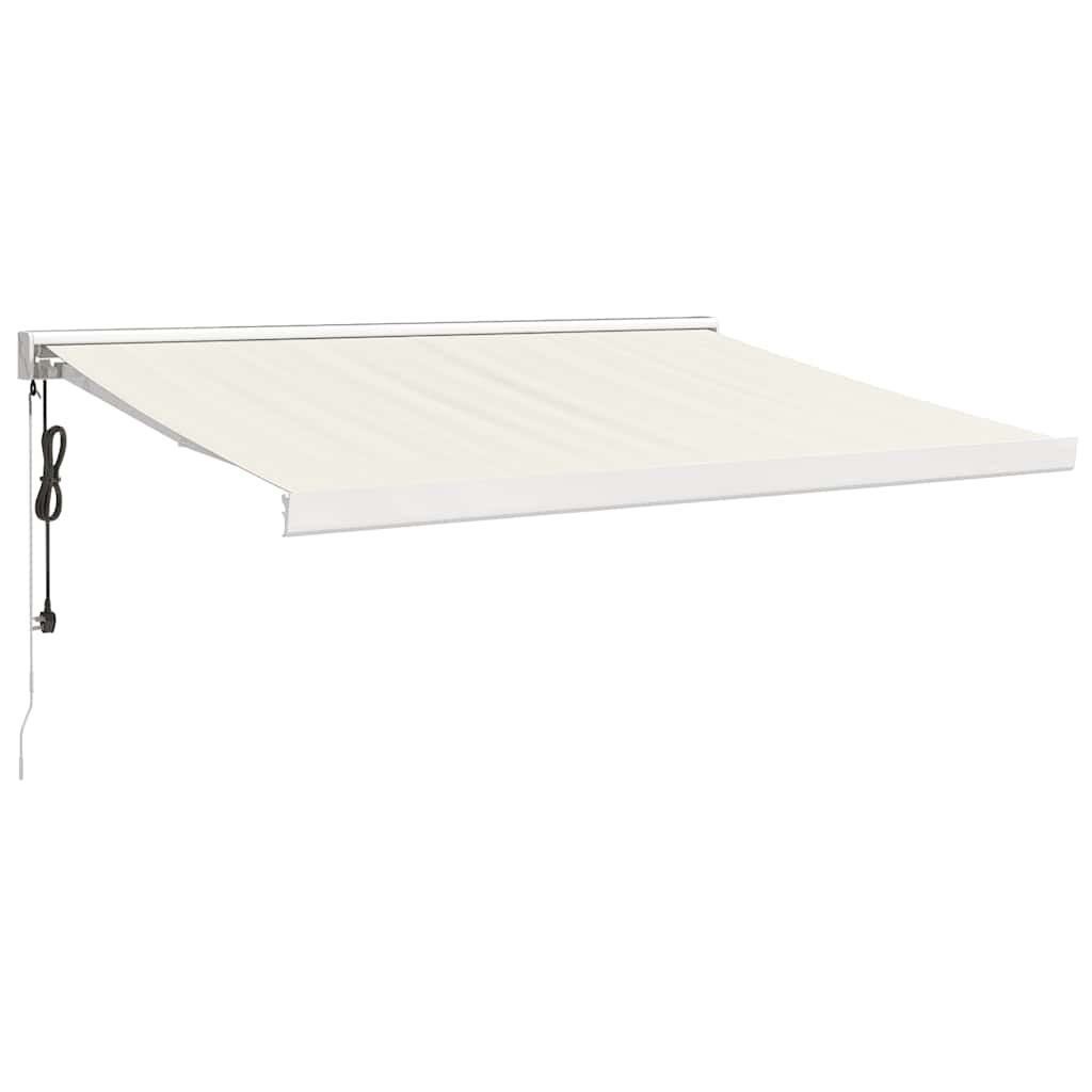 Tenda da Sole Retrattile Crema 3,5x2,5 m in Tessuto e Alluminio | homemem39