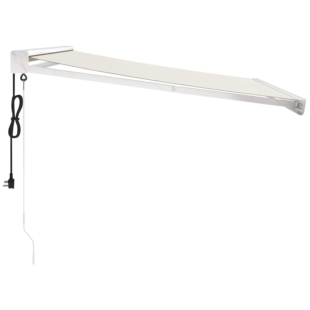 Tenda da Sole Retrattile Crema 3,5x2,5 m in Tessuto e Alluminio | homemem39