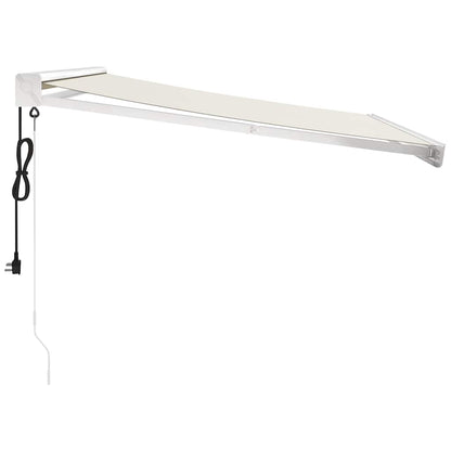 Tenda da Sole Retrattile Crema 3,5x2,5 m in Tessuto e Alluminio | homemem39