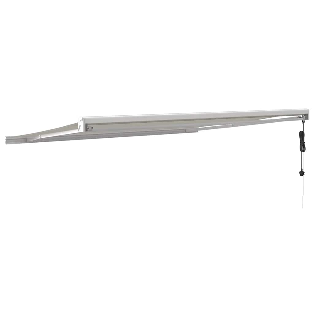 Tenda da Sole Retrattile Crema 4x3 m in Tessuto e Alluminio - homemem39