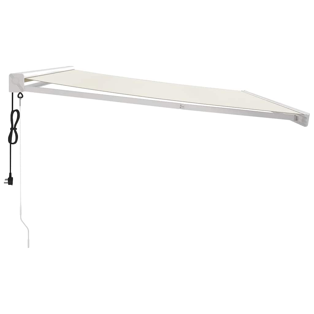 Tenda da Sole Retrattile Crema 4,5x3 m in Tessuto e Alluminio | homemem39