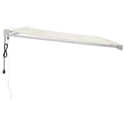Tenda da Sole Retrattile Crema 4,5x3 m in Tessuto e Alluminio | homemem39