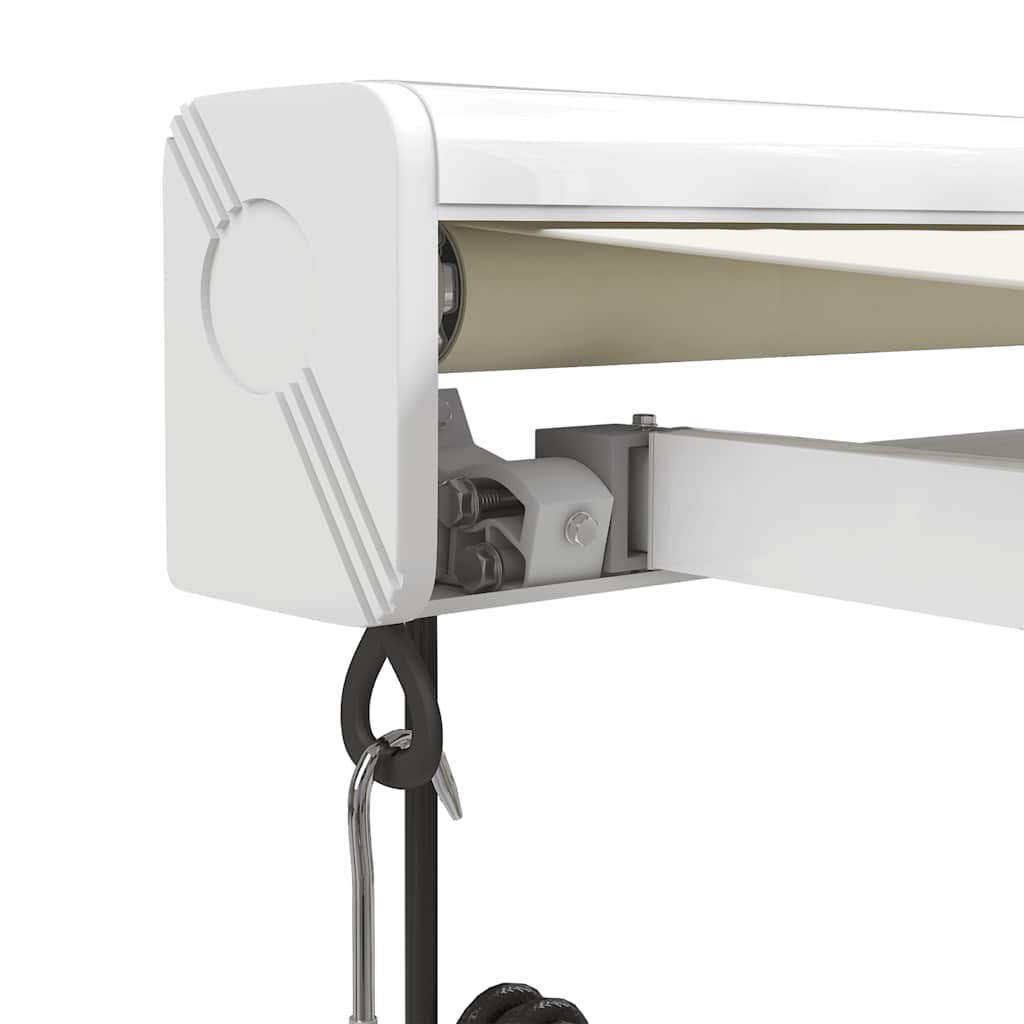 Tenda da Sole Retrattile Crema 4,5x3 m in Tessuto e Alluminio | homemem39