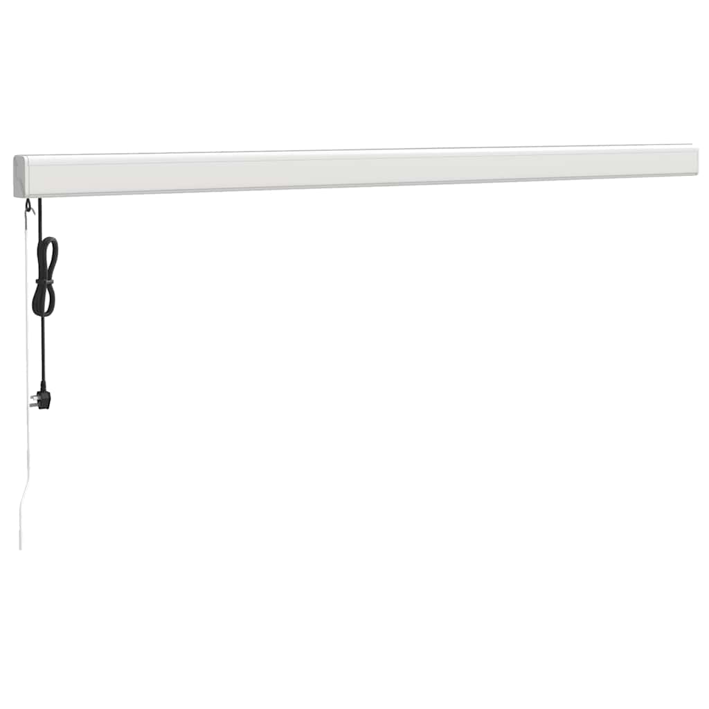 Tenda Sole Retrattile Gialla e Bianca 4x3 m Tessuto e Alluminio - homemem39