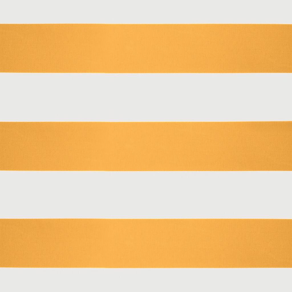 Tenda Sole Retrattile Gialla e Bianca 4x3 m Tessuto e Alluminio - homemem39