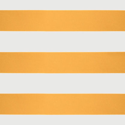 Tenda Sole Retrattile Gialla e Bianca 4x3 m Tessuto e Alluminio - homemem39