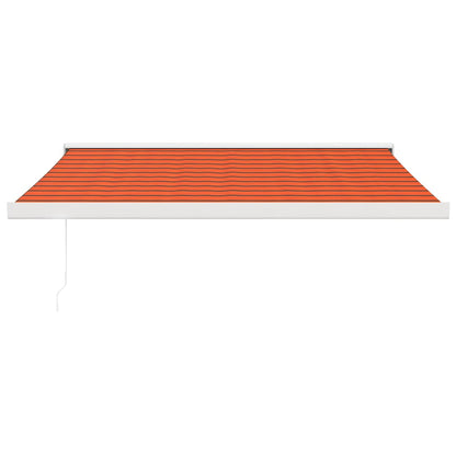 Tenda Retrattile Arancione Marrone 3,5x2,5m Tessuto e Alluminio - homemem39