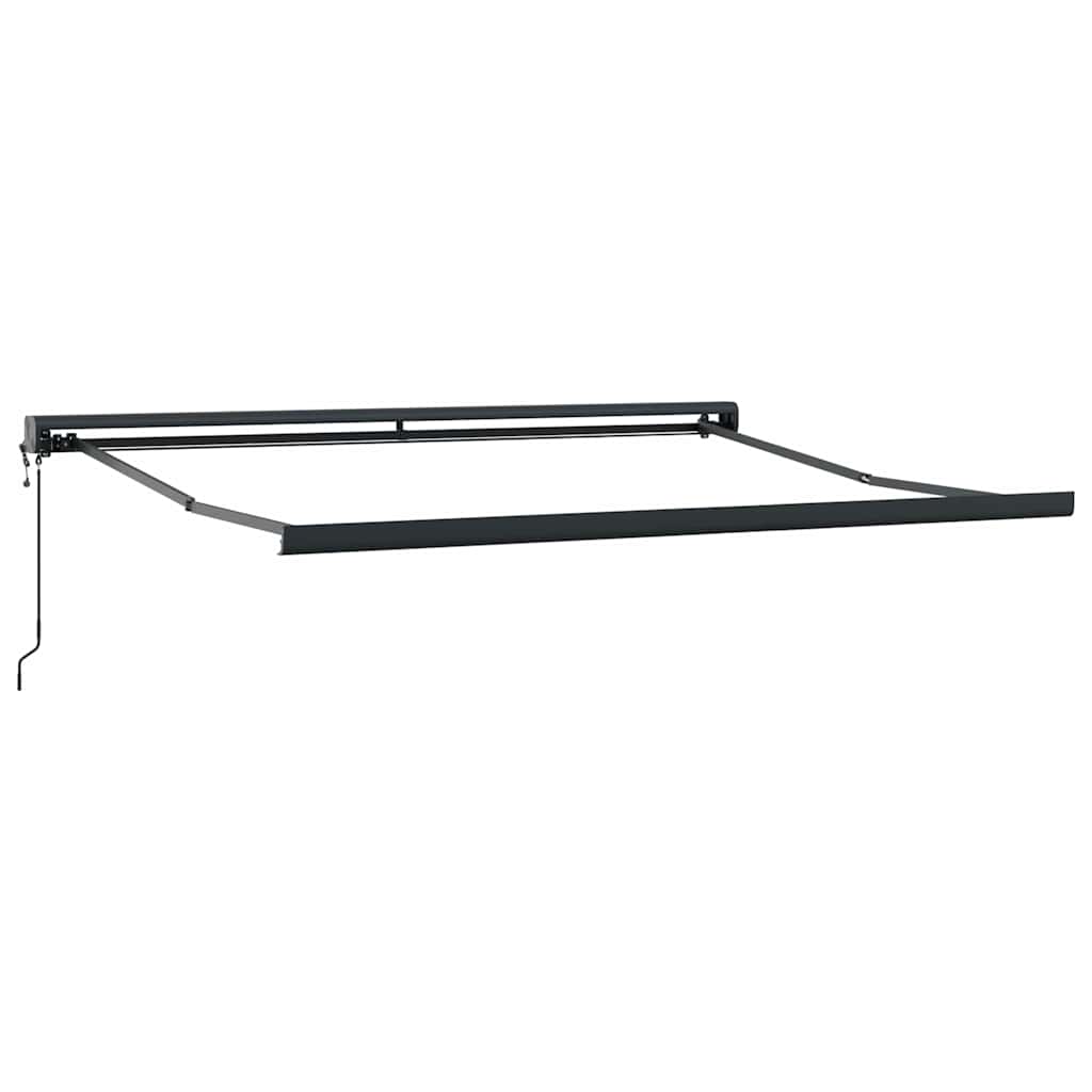 Tenda Retrattile Gialla e Bianca 3x2,5 m in Tessuto e Alluminio