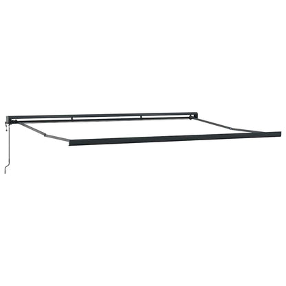 Tenda Sole Retrattile Gialla e Bianca 4x3 m Tessuto e Alluminio