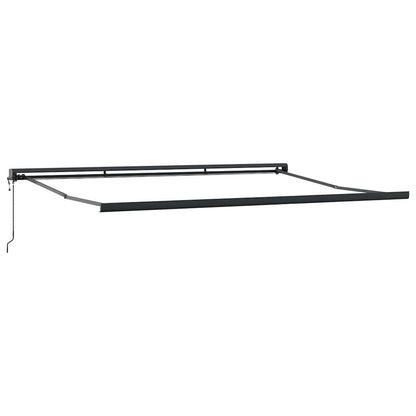 Tenda Retrattile Gialla e Bianca 4,5x3 m in Tessuto e Alluminio