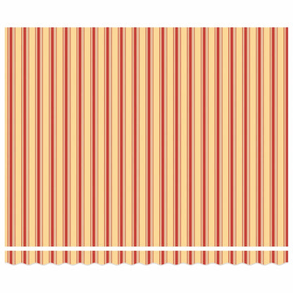 Tenda Retrattile Gialla e Bianca 4,5x3 m in Tessuto e Alluminio - homemem39