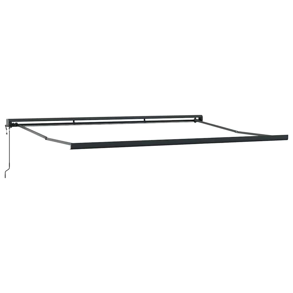 Tenda Sole Retrattile Gialla e Bianca 5x3 m Tessuto e Alluminio