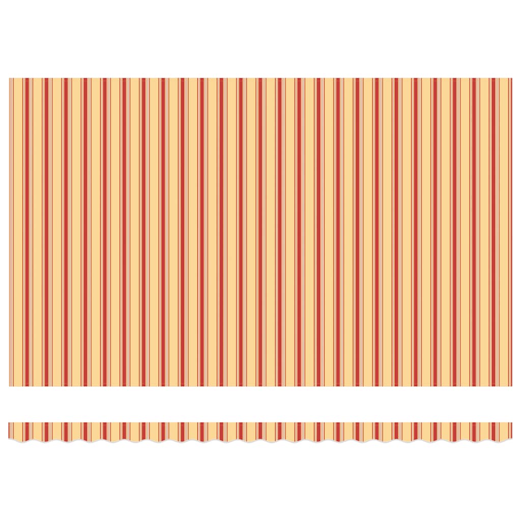 Tenda Sole Retrattile Gialla e Bianca 5x3 m Tessuto e Alluminio - homemem39