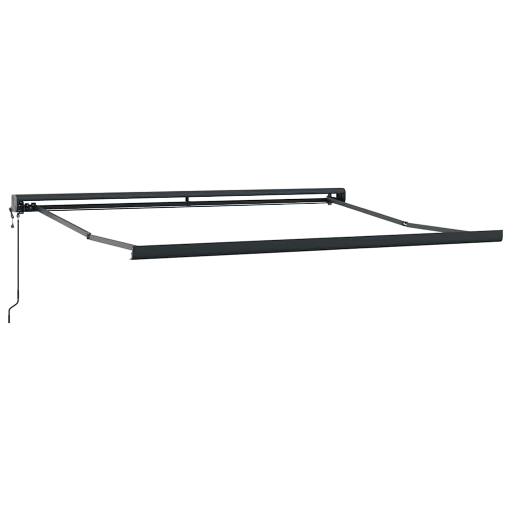 Tenda Retrattile Arancione Marrone 3x2,5 m Tessuto e Alluminio