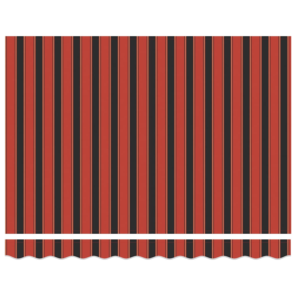 Tenda Retrattile Arancione Marrone 3x2,5 m Tessuto e Alluminio - homemem39