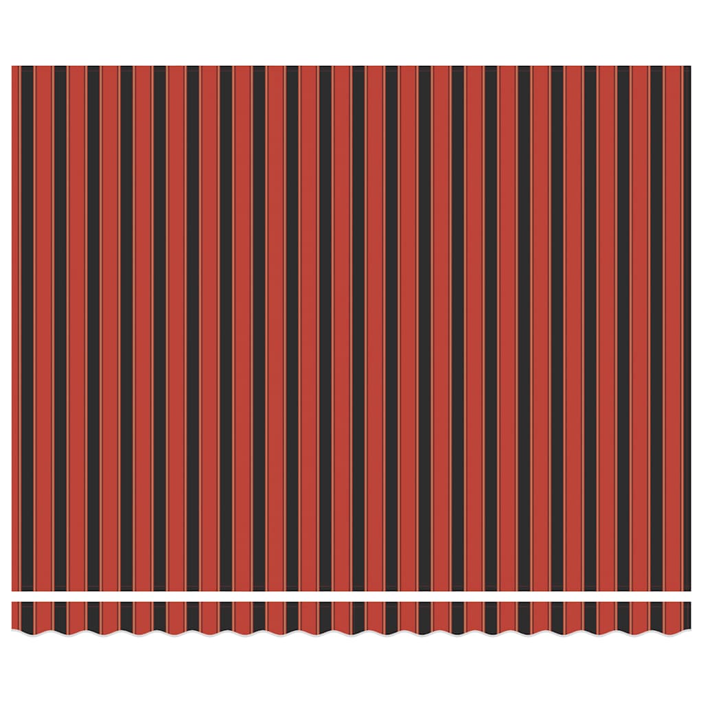 Tenda Sole Retrattile Arancione Marrone 4x3m Tessuto Alluminio - homemem39