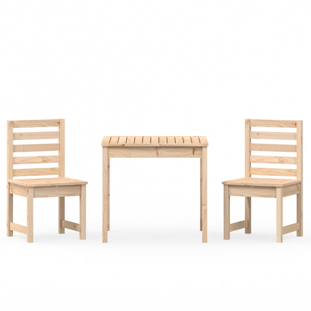 Set Bistrot da Giardino 3 pz in Legno Massello di Pino - homemem39