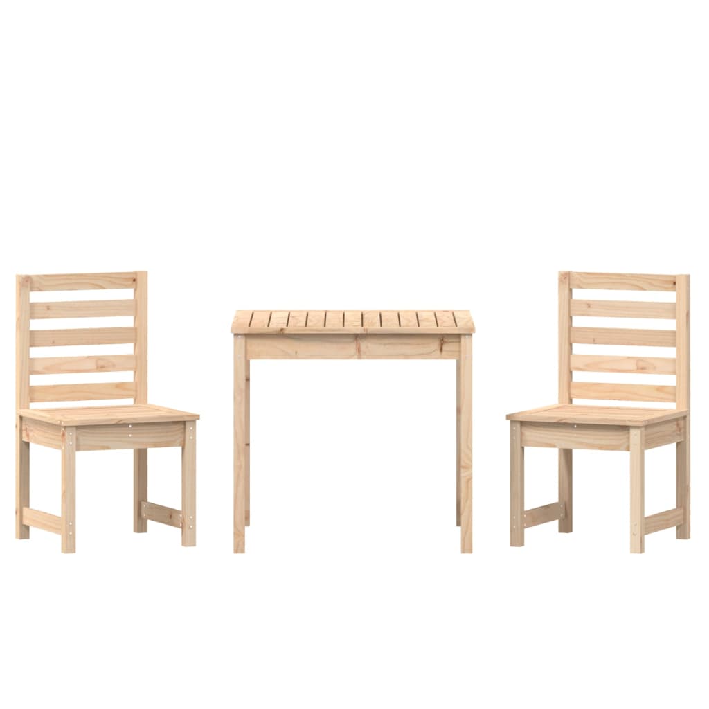 Set Bistrot da Giardino 3 pz in Legno Massello di Pino - homemem39