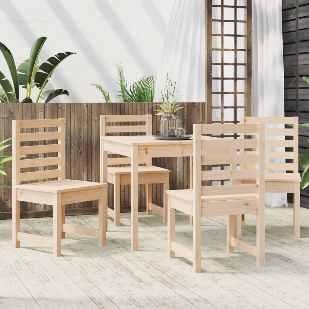 Set da Pranzo per Giardino 5 pz in Legno Massello di Pino - homemem39