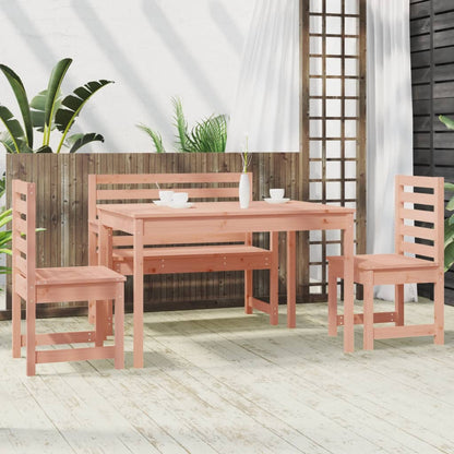 Set da Pranzo per Giardino 4 pz in Legno Massello di Douglas - homemem39