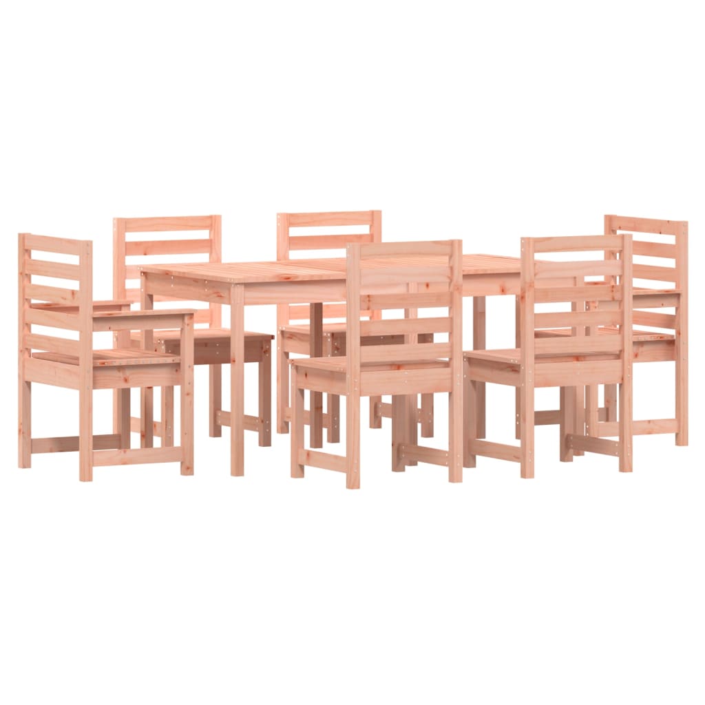 Set da Pranzo per Giardino 7 pz in Legno Massello di Douglas - homemem39
