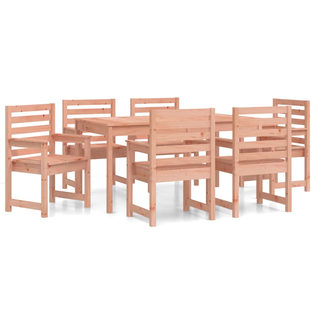 Set da Pranzo per Giardino 7 pz in Legno Massello di Douglas - homemem39